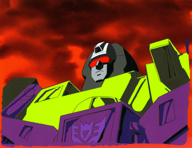 Hand-Painted Transformers Animation Cels